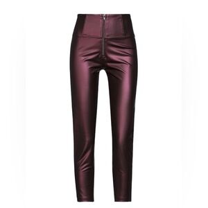 Freddy’s Wr.up M/6 Metallic Ruby/Coated Fabric/NWT/High waisted skinny pants.